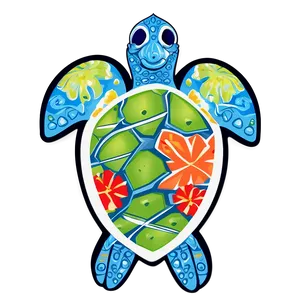 Aloha Turtle Graphic Png 12 PNG image