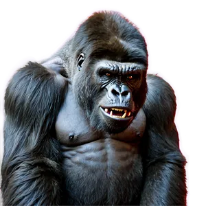 Alpha Gorilla In Anger PNG Nmh80 PNG