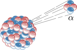 Alpha Particle Emission Illustration PNG