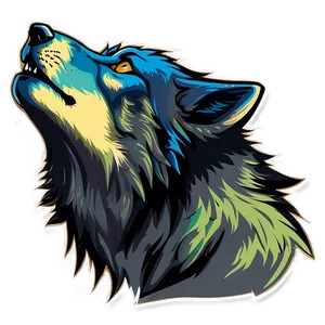 Alpha Wolf Howling Graphic Png Dtc19 PNG image