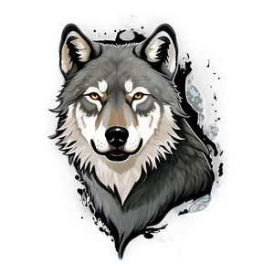 Alpha Wolf Illustration PNG 87