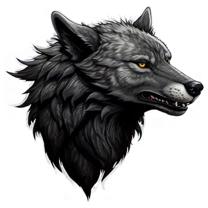 Alpha Wolf Illustration PNG Hwm13