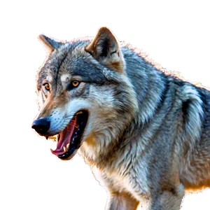 Alpha Wolf In Battle Png 06292024 PNG image