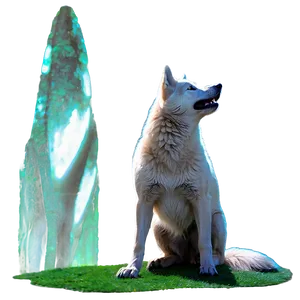 Alpha Wolf In Moonlight Png 06292024 PNG image