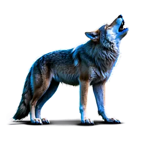 Alpha Wolf In Moonlight Png 06292024 PNG image