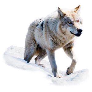 Alpha Wolf In Snow Png Ivd72 PNG image