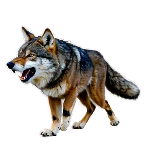 Alpha Wolf Leading The Hunt PNG 65 PNG