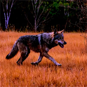 Alpha Wolf Leading The Hunt PNG Whj9 PNG