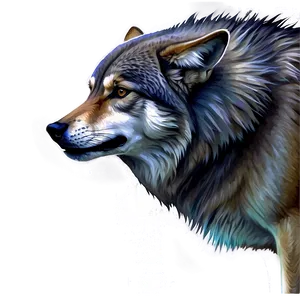 Alpha Wolf Watercolor Effect PNG Tnx91 PNG