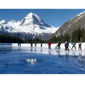 Alpine Ice Rink Mountain View Png 27 PNG image