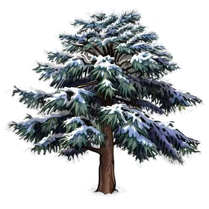 Alpine Snow Tree Png 06272024 PNG image