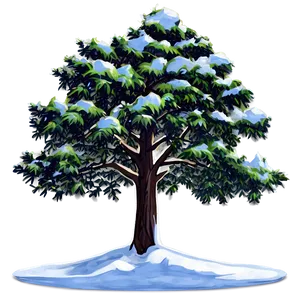 Alpine Snow Tree Png Mad77 PNG image