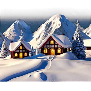 Alpine Snow Village PNG 04292024