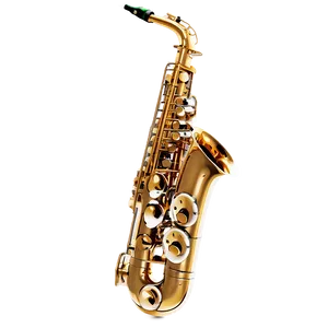 Alto Saxophone With Headphones PNG Cyl47