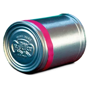 Aluminum Can With Ribbon PNG 06252024