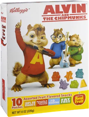 Alvinandthe Chipmunks Snack Box PNG image