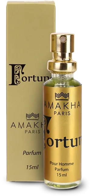 Amakha Paris Fortune Perfume Bottleand Box PNG image