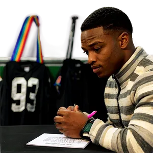 Amari Cooper Signing Autographs Png Gqj PNG image