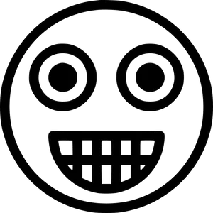 Amazed Smiley Face Icon PNG image