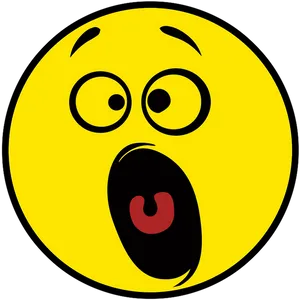 Amazed Yellow Emoji Expression PNG image