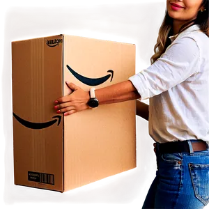 Amazon Box In Hand Png Wjx21 PNG image