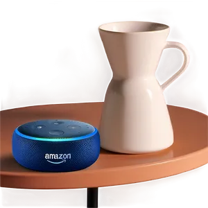 Amazon Echo Dot With Clock Twilight Blue PNG Uig