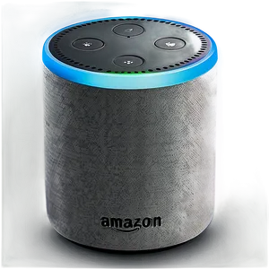 Amazon Echo Silver Senior Edition PNG 06282024