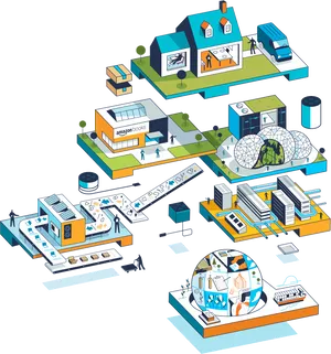 Amazon Ecosystem Illustration