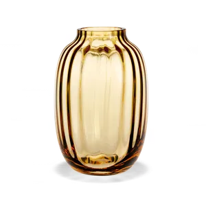 Amber Glass Vase Decorative PNG