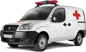 Ambulance Van Side View PNG image