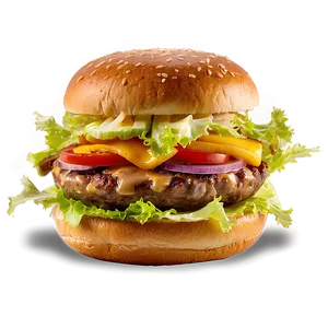 American Classic Cheeseburger Png Daf9 PNG image