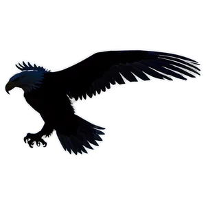 American Eagle Silhouette PNG Wde