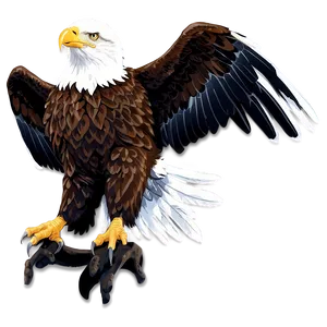 American Eagle Wings Spread PNG Snf PNG