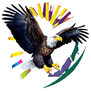 American Eagle With Sun Background PNG Bjo92 PNG