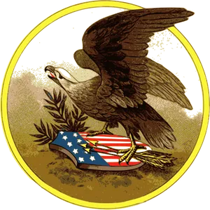 American Eagleand Flag Emblem