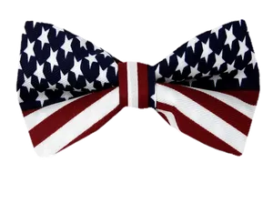 American Flag Bow Tie PNG image