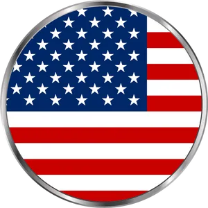 American Flag Button PNG image