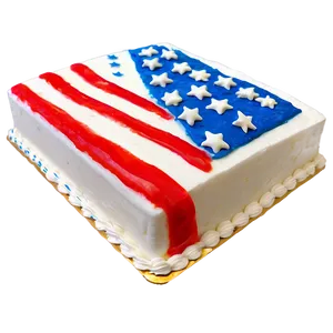 American Flag Cake 4th Of July Png 05212024 PNG image