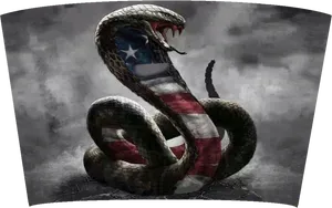 American Flag Cobra Artwork PNG image