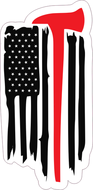 American Flag Distress Signal Artwork PNG