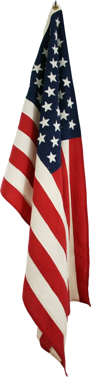 American Flag Draped Folded PNG image