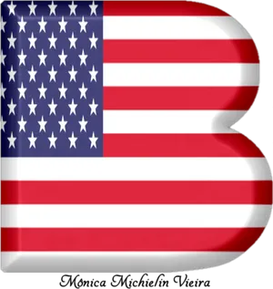 American Flag Heart Design PNG