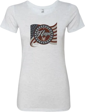 American Flag Hope Tshirt Design PNG image