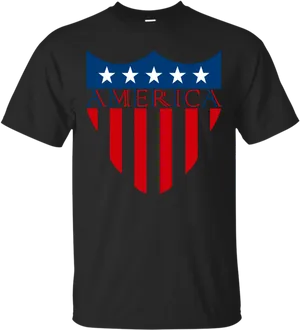 American Flag Inspired T Shirt Design PNG