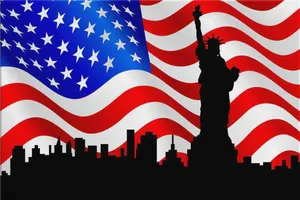 American Flag Liberty Silhouette PNG