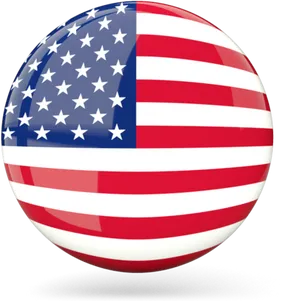 American Flag Sphere Graphic