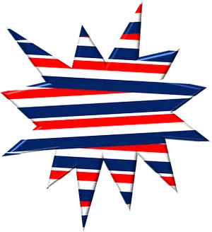 American Flag Starburst PNG image