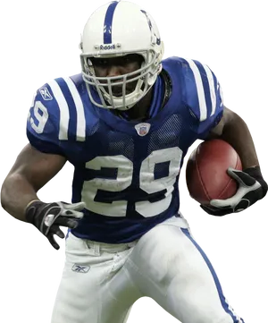 American Football Player Action Pose PNG