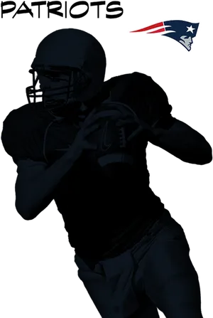 American Football Player Silhouette Patriots PNG image