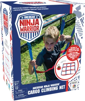 American Ninja Warrior Cargo Climbing Net Toy PNG image